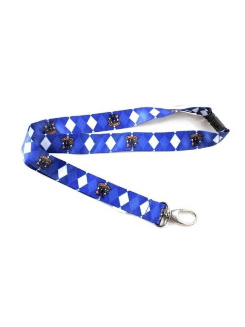 KENTUCKY WILDCATS ARGYLE LANYARD KEYCHAIN WITH CLIP NCAA LICENSED NEW